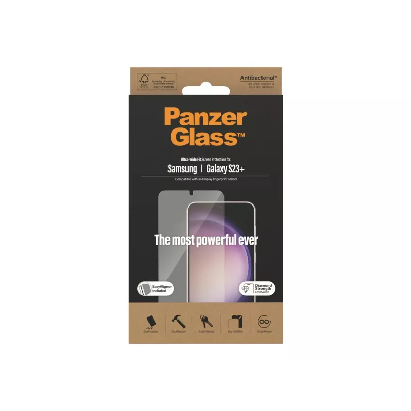 PanzerGlass Ultra-Wide Fit Szkło ochronne do Samsung Galaxy S23+ z aplikatorem