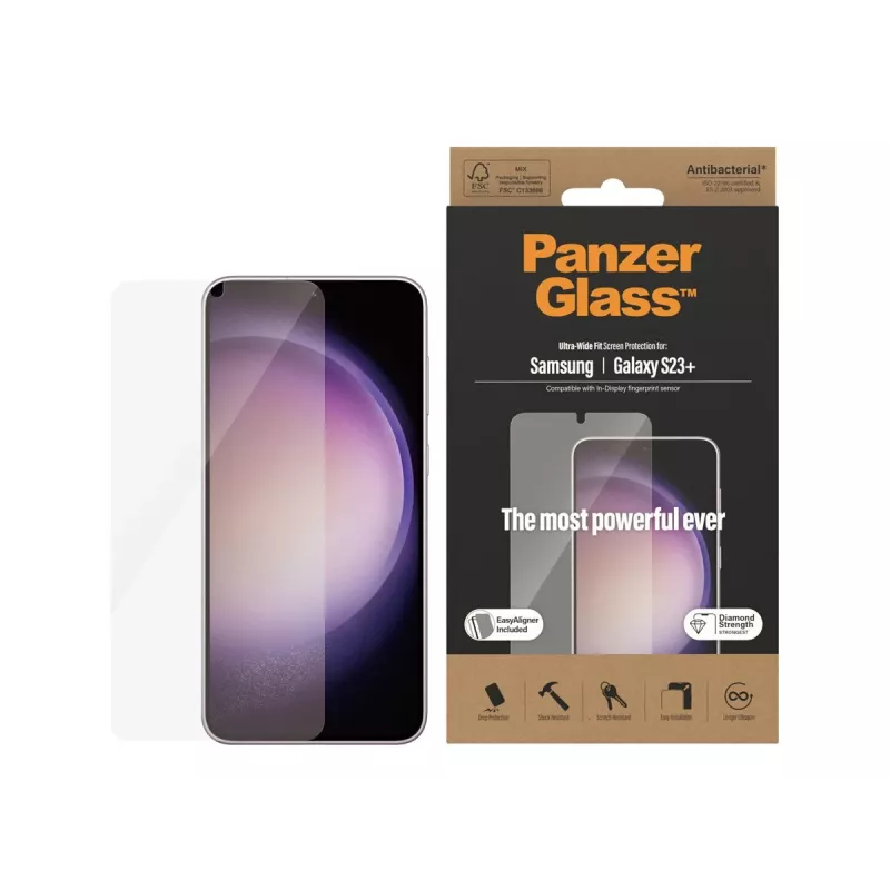 PanzerGlass Ultra-Wide Fit Szkło ochronne do Samsung Galaxy S23+ z aplikatorem