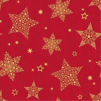 Papstar 88169 Czerwone serwetki papierowe z bibułki, 2-warstwowe, 33 x 33 cm, 100 sztuk, certyfikat FSC, jednorazowe