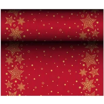 Papstar 88171 Czerwony bieżnik celulozowy w rolce, 400 mm x 24 m, jednorazowy, biodegradowalny
