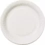 PAPSTAR pure talerz jednorazowy okrągły 26 cm wyjątkowo mocny biały z bagassy trzciny cukrowej 50 sztuk 11176