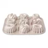 Patisse PAT-04521 Zestaw 6 mini form do ciasta Bundt z węglowej stali z powłoką nieprzywierającą, czarny