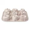 Patisse PAT-04521 Zestaw 6 mini form do ciasta Bundt z węglowej stali z powłoką nieprzywierającą, czarny