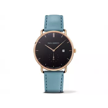 Zegarek męski PAUL HEWITT Grand Atlantic Line PHTGAGB23M 42mm Czarna stal nierdzewna mesh