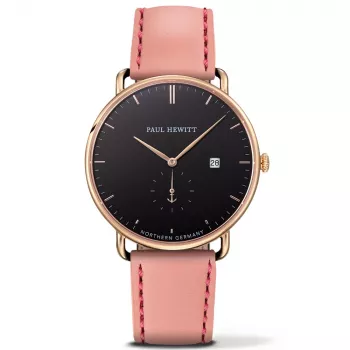 PAUL HEWITT Grand Atlantic Zegarek Męski PHTGAGB24M 42mm Czarna Stal Nierdzewna Siatka