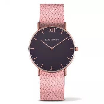 Paul Hewitt Sailor Line Unisex Zegarek Kwarcowy 39mm Różowe Złoto Stal Nierdzewna Siatka PH-SA-RSTB27S
