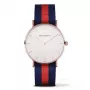 Paul Hewitt Sarstedt Unisex Zegarek Kwarcowy 39mm Różowe Złoto Stal Szlachetna Granatowy Nylonowy Pasek PH-SARSTWNR20
