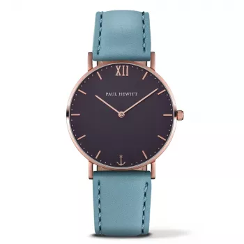PAUL HEWITT Unisex Sailor Line Quartz Watch 39mm Rose Gold Stainless Steel Mesh PH-SA-RSTB23M