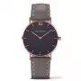 PAUL HEWITT Unisex Sailor Line Zegarek Kwarcowy 39mm Różowe Złoto Stal Nierdzewna Siatka Czarna Tarcza PH-SA-RSTB13S