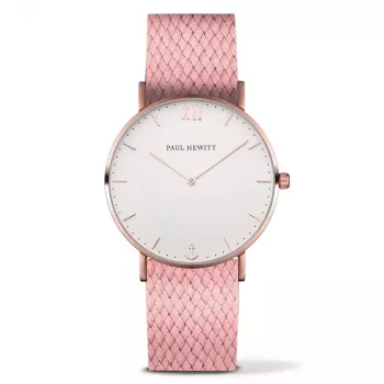 Paul Hewitt Zegarek Unisex PH-SA-RSTW27S 39mm Różowe Złoto Stal Nierdzewna Siatka