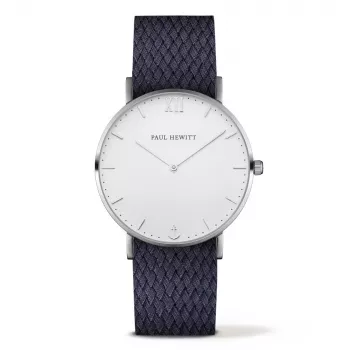 Paul Hewitt Zegarek Unisex PH-SA-SSTW17M 39mm Stalowa Siatka Srebrny