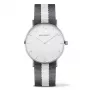 PAUL HEWITT Zegarek Unisex Sailor Line 39mm Różowe Złoto Stal Szlachetna Biała Tarcza Szary Skórzany Pasek Kwarcowy PHSASSTWGRW20