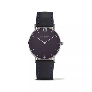 Zegarek damski PAUL HEWITT Sailor Line PHSASSTB11S 39mm Różowe Złoto Stal Nierdzewna Siatka Czarna Tarcza