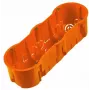 PAWBOL A.0043WPG Głęboka potrójna puszka podtynkowa 60mm z wkrętami, biała
