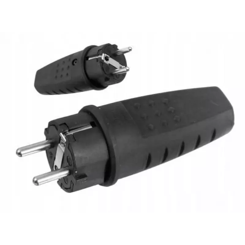 PAWBOL D.3158L LUX Przenośna gumowa wtyczka zasilająca 250V 16A IP44 Schuko