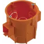 PAWBOL PK60 Lux Głęboka puszka instalacyjna z wkrętami, pomarańczowa - A.0006LP