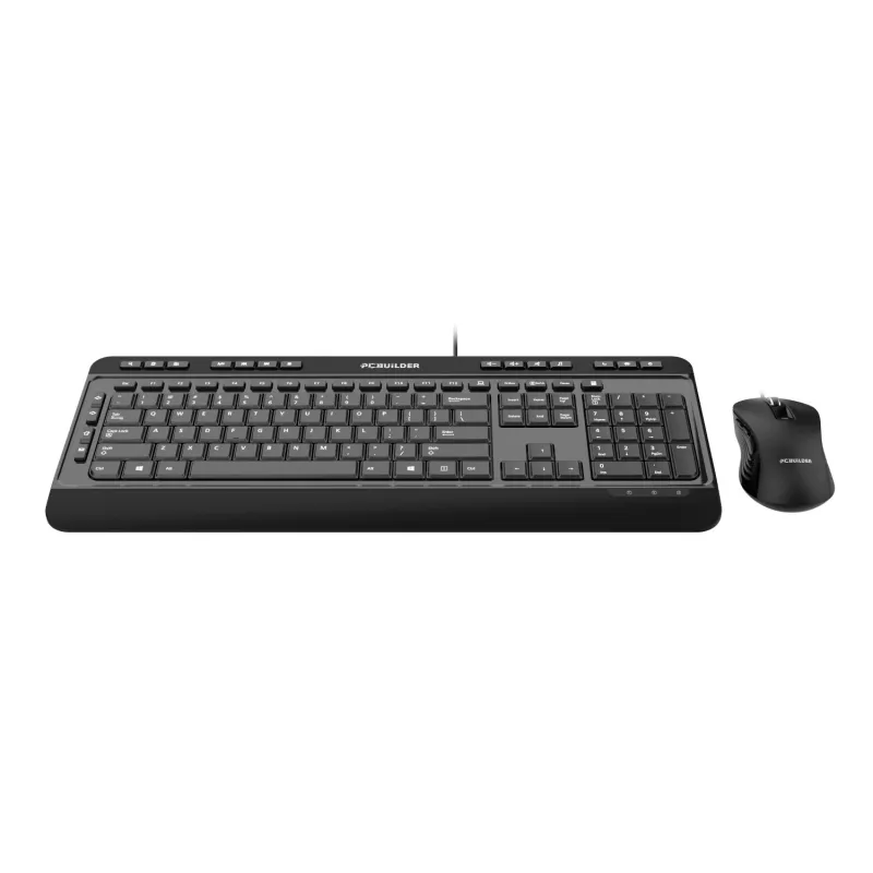 PCBuilder ALPHA Cicha przewodowa klawiatura i mysz