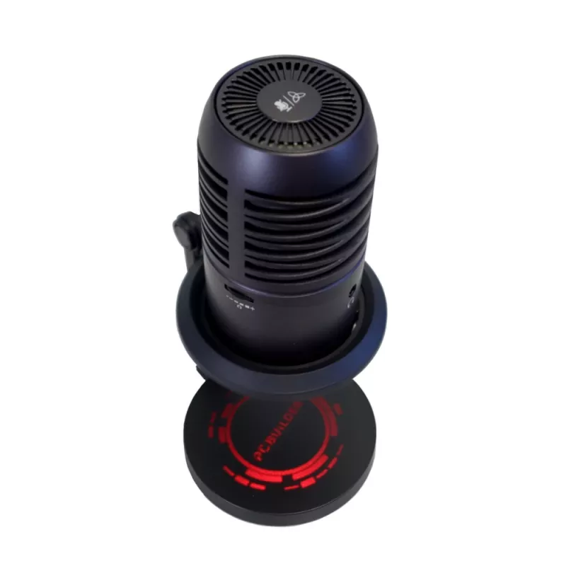 PCBuilder CAST CORE USB Gaming Microphone - Pojemnościowy, Kardiokierunkowy, RGB, USB-C
