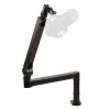 PCBuilder CAST STEADY Mikrofonowy Wysięgnik - Ramię Nożycowe z Mocowaniem Do Stołu, Stal, Udźwig 1,5 kg, Zasięg 750 mm, Obrót 360°, Ukryte Prowadzenie Kabli, Czarny