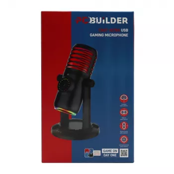 PCBuilder CAST ULTRA USB Gamingowy Mikrofon - Pojemnościowy, Kardiokierunkowy, RGB, Monitorowanie Zero-Latency