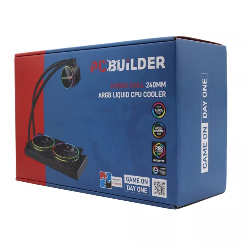 PCBuilder Hydro Chill 240MM AIO Chłodzenie cieczą CPU ARGB