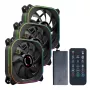 PCBuilder TORNADO CHILL ARGB 120mm zestaw wentylatorów - 3 szt., Addressable RGB, PWM, łożysko hydrauliczne, 65 CFM, hub 6-portowy