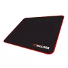 PCBuilder TRACK Mała podkładka pod mysz – powierzchnia z tkaniny, przeszyte krawędzie zapobiegające strzępieniu, antypoślizgowa gumowa podstawa, grubość 3 mm, czarna