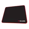 PCBuilder TRACK Mała podkładka pod mysz – powierzchnia z tkaniny, przeszyte krawędzie zapobiegające strzępieniu, antypoślizgowa gumowa podstawa, grubość 3 mm, czarna