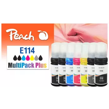 Peach 321707 Standard Yield Ink Refill Bottle Set 70 ml 7-Pack Multipack