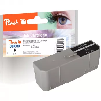 Peach Kompatybilny wkład atramentowy czarny do Epson SJIC33P TM-J7200/TM-J7700