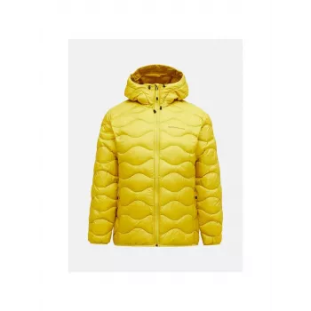 PEAK PERFORMANCE M Helium Down Hood Jacket Męska Żółty Rozmiar M