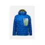 PEAK PERFORMANCE Męska kurtka puchowa Helium Aop Utility Down Hood Jacket Blue Shadow - M