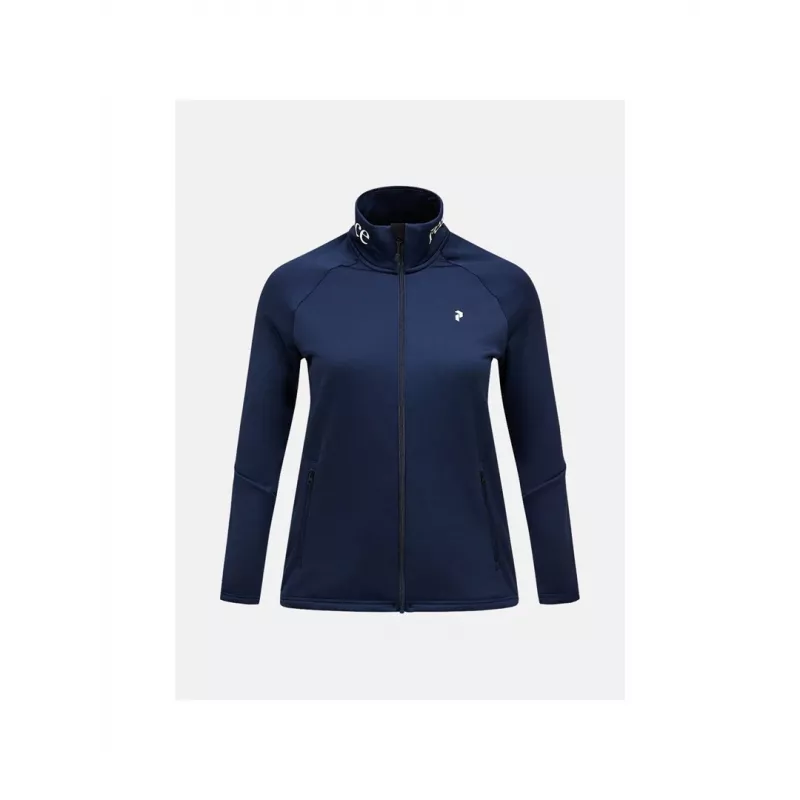 PEAK PERFORMANCE W Rider Essentials Zip Jacket Navy Blue - S