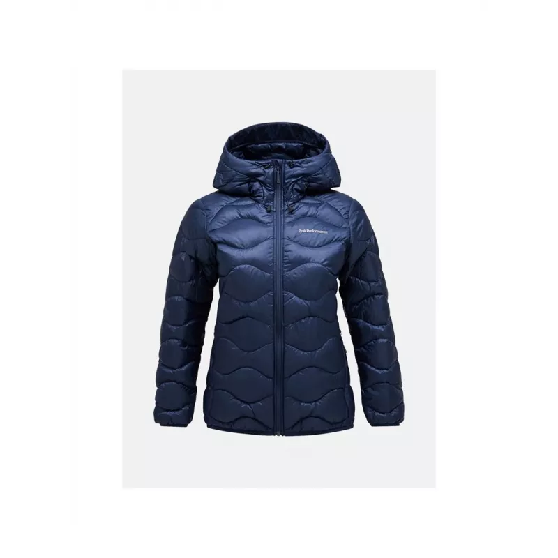 PEAK PERFORMANCE Women's Helium Down Hood Jacket Blue Shadow
