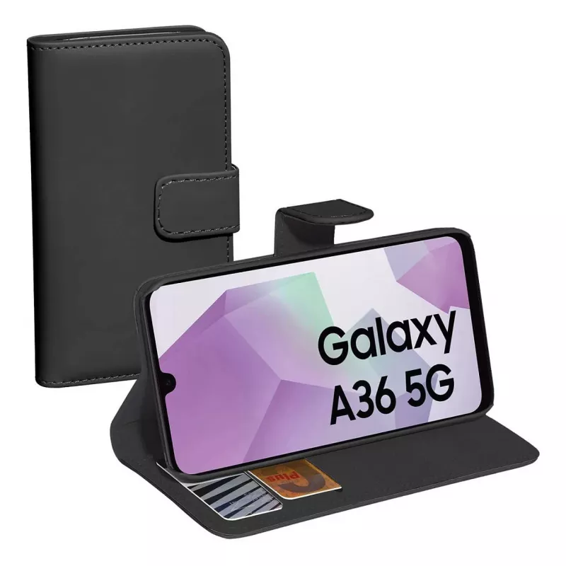 PEDEA Book Cover Classic dla Samsung Galaxy A36/A56 5G - Czarny