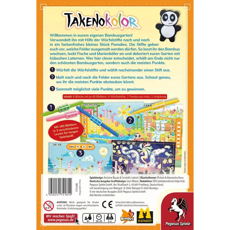 Pegasus Spiele Takenokolor Gra Rodzinna
