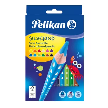 Pelikan 700627 Kredki ołówkowe - zestaw 12 różnych kolorów