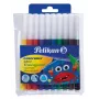 Pelikan 985663 Zestaw cienkopisów, 10 różnych kolorów, zmywalny tusz, wentylowane skuwki bezpieczeństwa, cienka końcówka 1,0 mm