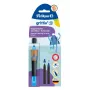 Pelikan griffix Neon Black pióro kulkowe dla leworęcznych - różowy 821018