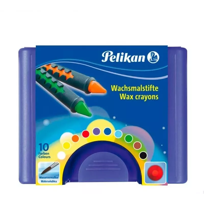Pelikan K12 Kredki woskowe 10 kolorów w pudełku tekturowym 723155