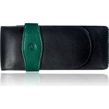 Etui na pióro Pelikan TG32 ze skóry naturalnej czarno-zielone 924092