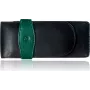 Etui na pióro Pelikan TG32 ze skóry naturalnej czarno-zielone 924092