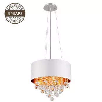Lampa wisząca Port 19186P-M 4x40W E14 Chrom
