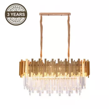 Lampa wisząca SANNA 8XE14 Czarna