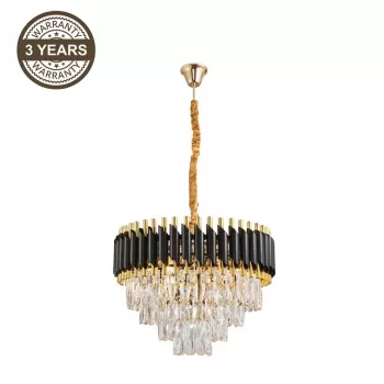 Lampa wisząca LANNA 2200091L 6xE14 Czarna