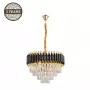 Lampa wisząca LANNA 2200091L 6xE14 Czarna