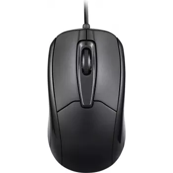 Perixx PERIMICE-209 P czarna przewodowa mysz optyczna, 3 przyciski, 1000 DPI, USB, dla leworęcznych i praworęcznych 10442