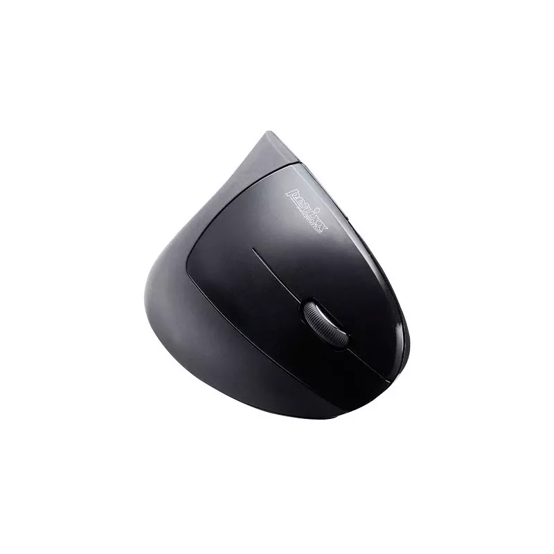 Perixx PERIMICE-713 Bezprzewodowa Ergonomiczna Mysz Pionowa, Praworęczna, Optyczna, 2000 DPI, 2,4 GHz, Nano Odbiornik, Czarna