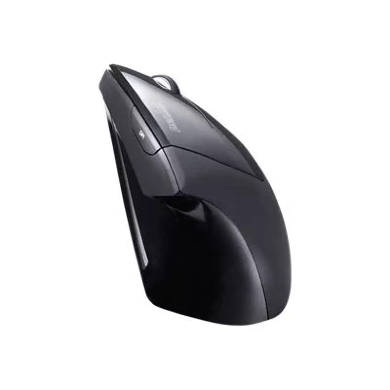Perixx PERIMICE-713 Bezprzewodowa Ergonomiczna Mysz Pionowa, Praworęczna, Optyczna, 2000 DPI, 2,4 GHz, Nano Odbiornik, Czarna