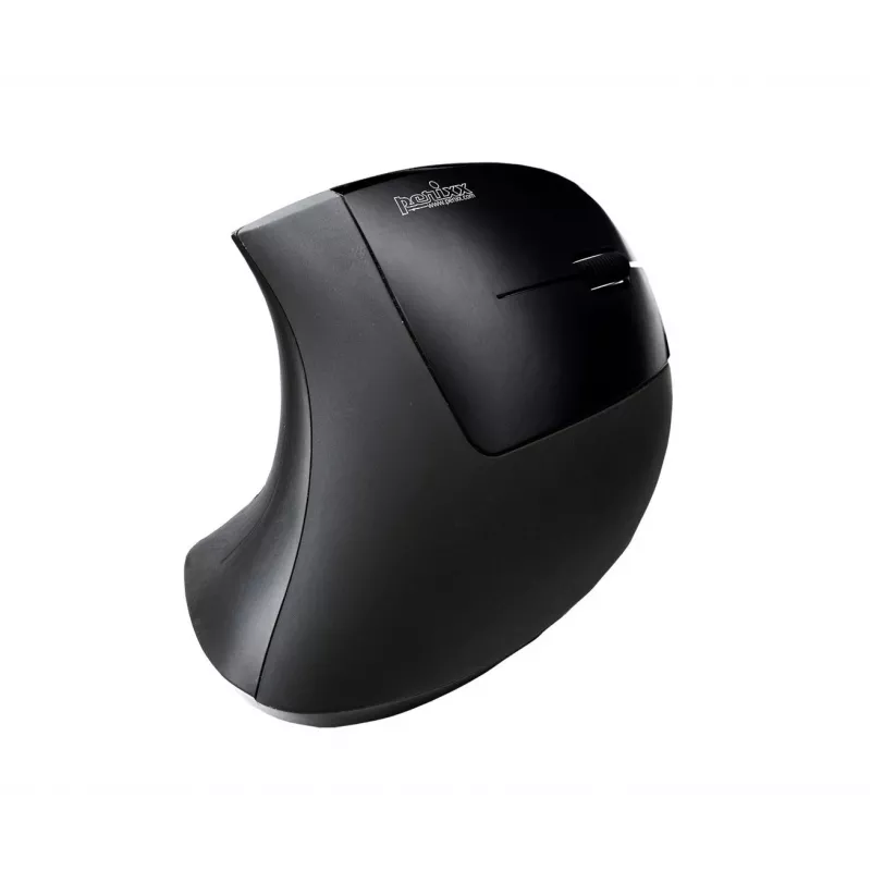 Perixx PERIMICE-713 Bezprzewodowa Ergonomiczna Mysz Pionowa, Praworęczna, Optyczna, 2000 DPI, 2,4 GHz, Nano Odbiornik, Czarna